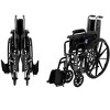 SevaCare by Monoprice Folding Wheelchair with Adjustable Footrest - 3 of 4