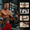 NAYSAYE Adjustable Dumbbell Set 90LB 4 in 1 Dumbbells Barbell Kettlebells Push Up Bar for Home Gym Strength Training, Black, 25.59"*10.24"*10.43" - 2 of 4