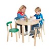 Ecr4kids Bentwood Table And Curved Back Chair Set, Kids Wood Furniture