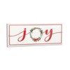 HomeRoots 7" X 19" White and Red Christmas Joy Metal Wall Decor - 4 of 4