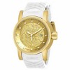 Invicta 19546 Men's S1 Rally Gold Dial Yellow Gold Plated Steel White Silicone Strap Watch - 4 of 4