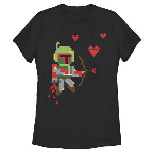 Women's Star Wars Valentine's Day Boba Fett Cupid T-Shirt - 1 of 4
