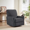 Nebula Vortex Upholstered Modern & Comfortable 360 Degree Swivel Rocker Manual Recliner Chair - 3 of 4