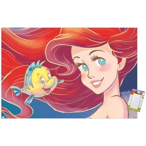 Trends International Disney The Little Mermaid - Ariel Close-Up Unframed Wall Poster Prints - 1 of 4