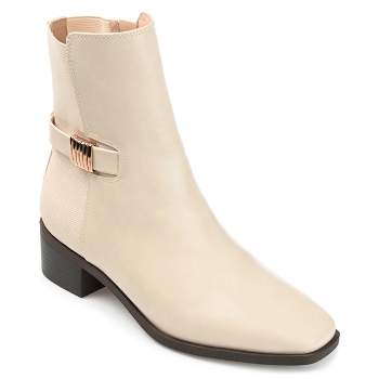 Journee Signature Extra Wide Calf Women's Genuine Leather Tru Comfort Foam™  Pryse Boot Black 6.5 : Target