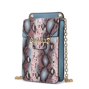 MKF Collection Yael Snake embossed Vegan Leather Phone Crossbody Bag by Mia K - 1 of 4
