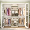Besiost Closet Organizer with Extendable Hanging Rod, Walk-In Closet System Wardrobe with Adjustable Shelves - 4 of 4