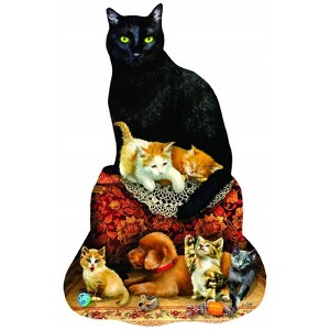 Sunsout Family Ottoman 1000 pc Special Shape  Jigsaw Puzzle 95048 - 1 of 4