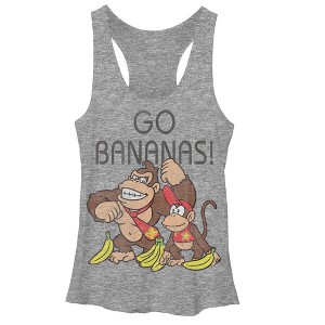 Women's Nintendo Donkey Kong Gos Racerback Tank Top - 1 of 3