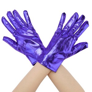 INSPIRE CHIC Women's Metallic Full Finger Wrist Length Gloves - 1 of 4