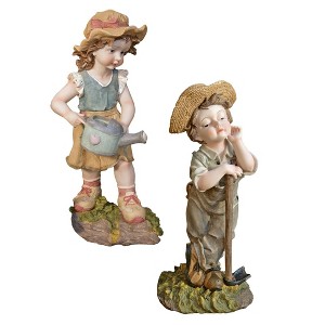 Design Toscano Fanny & Frank Farmer Garden Statue - 1 of 3