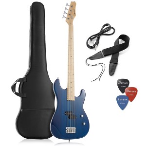 Davison 4-String Electric Bass Guitar with P-Style Pickups - Bass Guitar Kit with Gig Bag & Accessories - 1 of 4