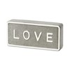 Cheung's Sandevis Gray and White Metal Love Table Sign - 3 of 4