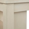 Lifestorey Seats 4 Tobias Counter Height Rectangular Table Antique White: MDF & Rubberwood, 36 Inch, 3 Shelves - 2 of 4