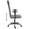 CLIHOME Breathable Mesh Office Chair, Ergonomic Desk Chair with Adjustable Height and Lumbar Support, Swivel Rolling Chair for Home and Office Use - 4 of 4