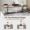 Bestier L-Shaped Corner Desk with Lift Top, 55'' x 55'' Modern Home Office Desk with Fluted Panel Design Drawers - 3 of 4