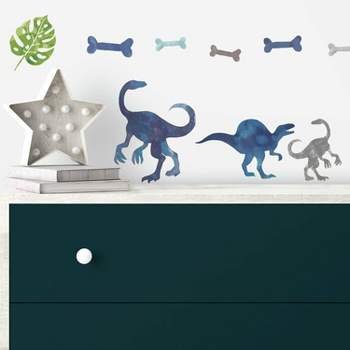 RoomMates Watercolor Dinosaur Peel and Stick Wall Decal