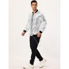 INSPIRE CHIC Men's Party Disco Club Sequins Bomber Jacket - 4 of 4