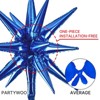 PartyWoo Balloon Arch Kit Metallic Blue Starburst Spike Star 22 Inch 18 12 10 5 Inch 110 pcs - 4 of 4