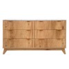 6 Drawer Dresser for Bedroom, 54" Wide Modern Chest of Drawers with Faux Marble Top, Wooden Drawer Organizer, Dresser TV Stand - 4 of 4