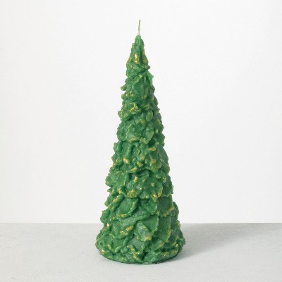 Vance Kitira 12.5" Rhapsody Tree Candle, Green