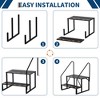 RV Steps with 1 Handrails, Heavy Duty Hot Tub Steps, Portable Mobile Home Stairs Steps, Ladder Stairs for Travel Trailer, Camper, Pool, 2 Step - 4 of 4