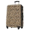 Aukfa 3-Piece Leopard Print Lightweight Hard Shell Expandable Luggage Set with TSA Lock, Available Sizes 20" 24" 28", Multi-Color - 3 of 4