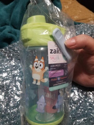 Zak Designs, Inc ZAK Bluey Rock N Sip Snack Canteen Water Bottle with Strap  13oz