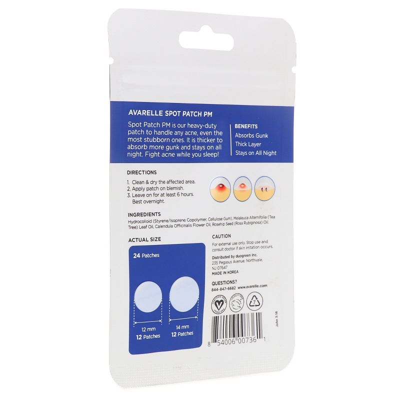 Avarelle Acne Spot Patch PM 24 Round Patches, 3 of 8
