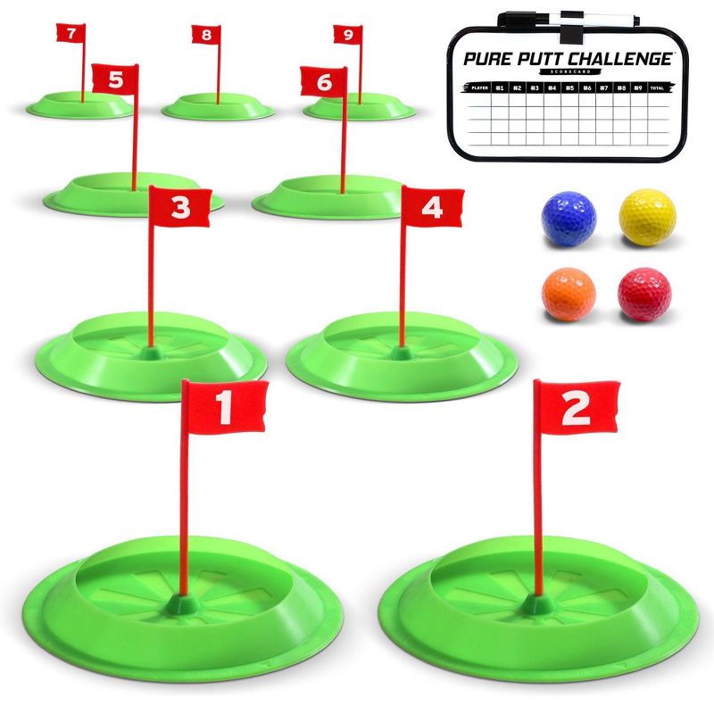 GoSports Pure Putt Challenge Mini Golf Game - 14pc, 1 of 8