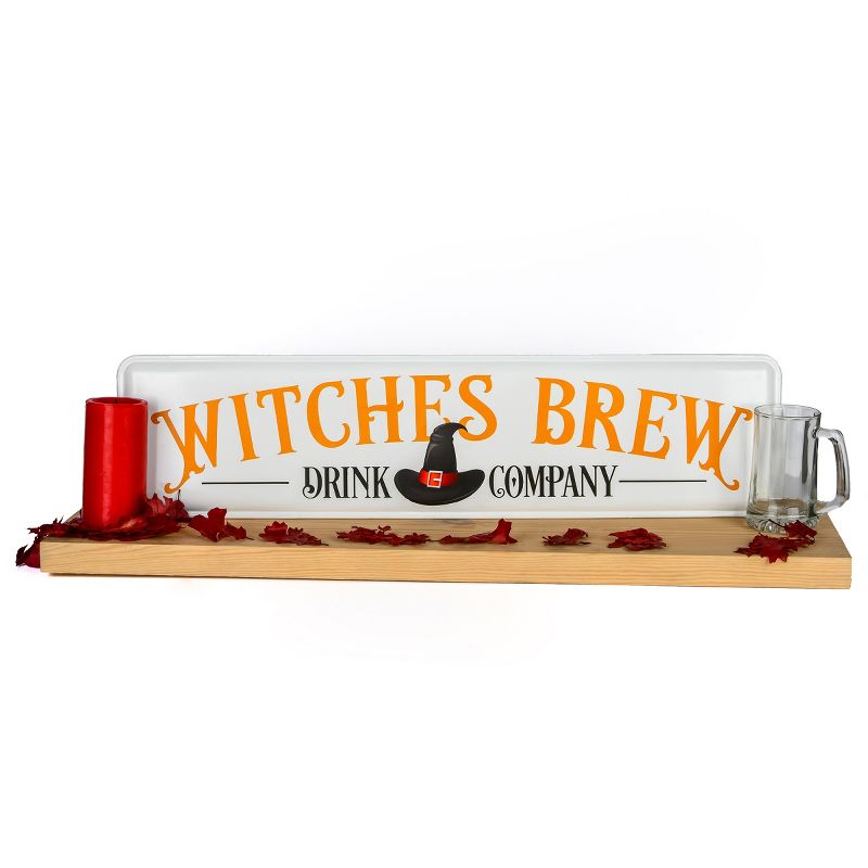 31" Halloween “Witches Brew" Metal Wall Sign, 5 of 6