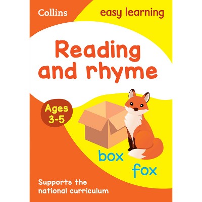 Reading and Rhyme Ages 3-5 - (Collins Easy Learning Preschool) by  Collins Easy Learning (Paperback)