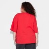 Women's Olivia Rodrigo Guts Short Sleeve Graphic Oversized T-Shirt - Red - 2 of 3