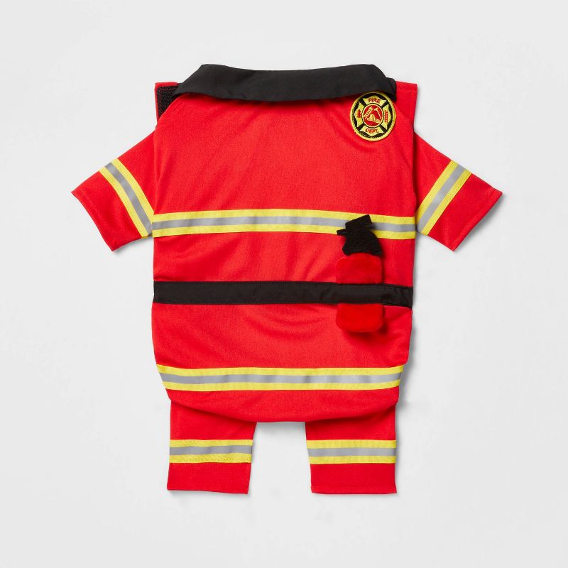 Halloween Full Body Firefighter Cat and Dog Costume - Hyde & EEK! Boutique™, 3 of 11