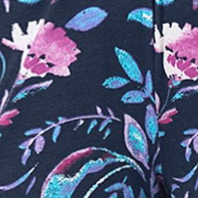 navy multi florals