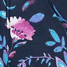navy multi florals
