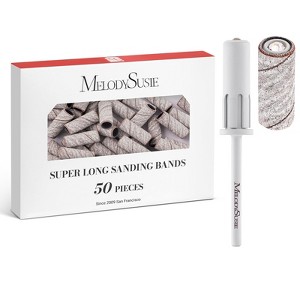 MelodySusie Super Long Sanding Bands with 6.65mm Crystal Mandrel Bit - 50 Pcs - 1 of 4