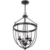 Cal Lighting 28.5" Height Grafton Matte Black Metal Chandelier - 2 of 4
