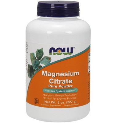 Magnesium Citrate Powder by Now Foods  -  8 oz Powder