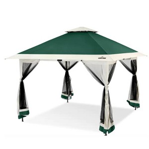 12x12 Pop Up Gazebo Outdoor Canopy Shelter, Double Roof Patio Gazebo Portable Sun Shelter Outdoor Canopy Tent for Lawn, Garden, Backyard - 1 of 1