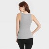 Women's Slim Fit Ribbed 3pk Bundle Tank Top - A New Day™ Black/White/Gray S - 3 of 3