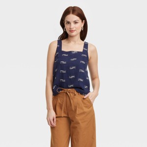 Women's Linen Tank Top - A New Day™ - 1 of 3