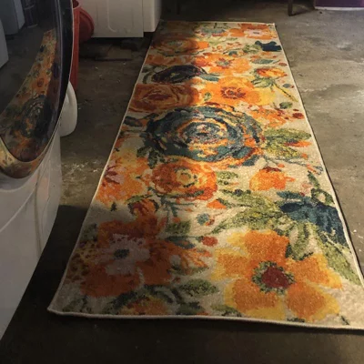 user image by Rebecca, Nourison Allur Boho Abstract Floral Indoor Area Rug