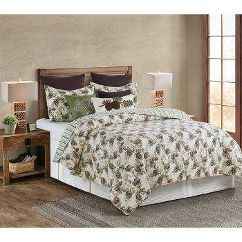 C&F Home Cooper Pines Rustic Lodge Cotton Quilt Set  - Reversible and Machine Washable