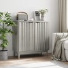 NicBex 3-Doors Sideboard,Kitchen Storage Cabinets with Adjustable Shelves for Kitchen and Dining Room,White/Black/Gray - 2 of 4