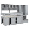 Whisen Modern Design Loft Bed with Wardrobe, Desk, Drawers and Shelves - 4 of 4