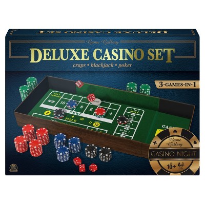 Game Gallery Deluxe Casino Set - Craps, Blackjack, Poker