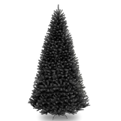 National Tree Company Artificial Full Christmas Tree, Black, North Valley Spruce, Includes Stand, 9ft