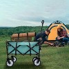 KTMBDW Wagon Cart Foldable with 225lbs Weight Capacity,Lightweight Portable Folding Utility Grocery Shopping Cart with Wheels for Camping Sports Beach - 4 of 4