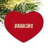 Minnesota State University Moorhead Secondary Logo Heart Love Wood Christmas Tree Holiday Ornament - 2 of 3